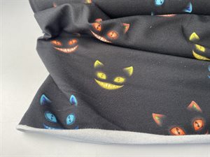 French Terry - spooky katte i neon farver